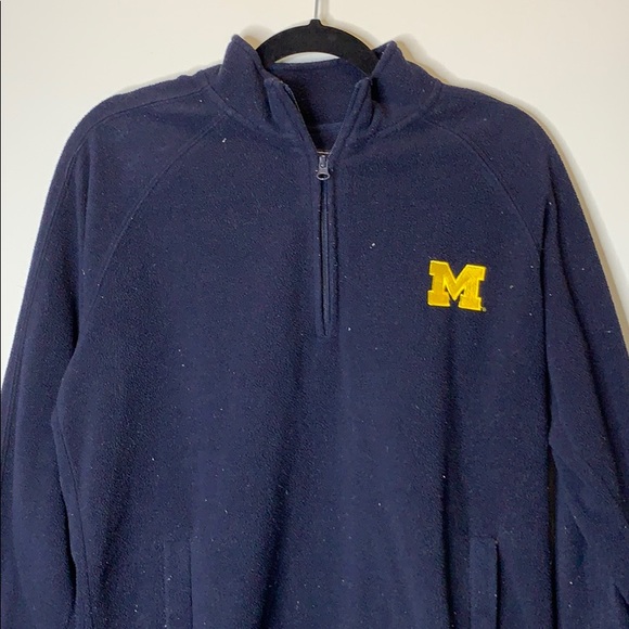 UNIVERSITY OF MICHIGAN FLEECE QUARTER ZIP - Picture 2 of 5